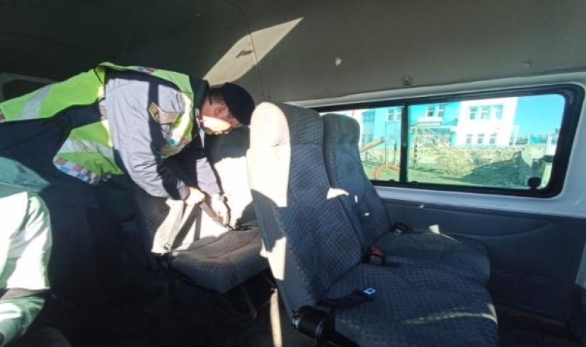 Kars Jandarma Trafik ekiplerince okul servisleri denetlendi