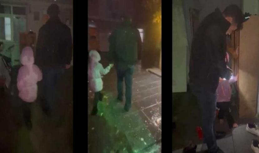 Kars’ta kayıp kız çocuğunu trafik polisleri ailesine teslim etti