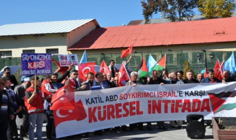 Kars’taki STK’lar İsrail’in Gazze’ye düzenlediği saldırıları kınadı