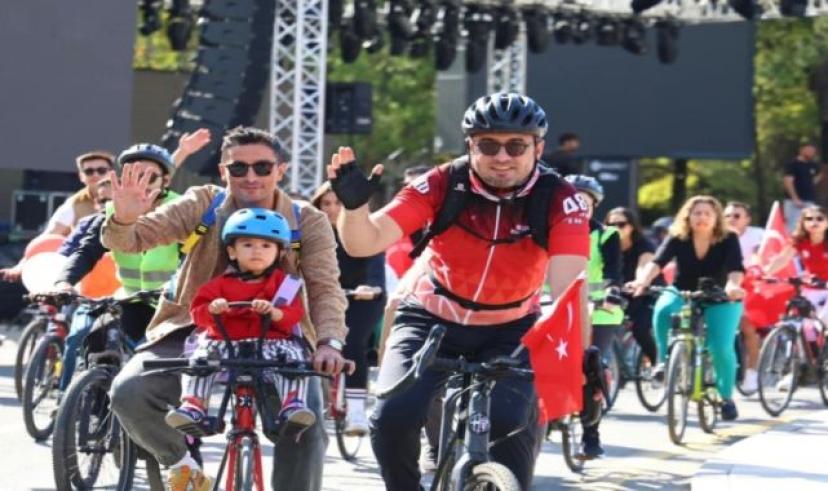 Muğla Menteşe’de pedallar 29 Ekim coşkusuyla döndü