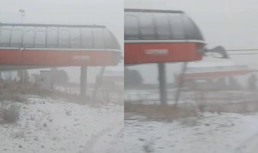 Sarıkamış’ta mevsimin ilk kâr yağışı