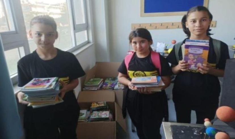 Tekeli Ahmet Can Özpınar ortaokulu’ndan anlamlı kitap bağış kampanyası