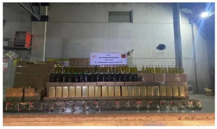 Afyonkarahisar’da 6 tonun üzerinde sahte zeytinyağı ele geçirildi