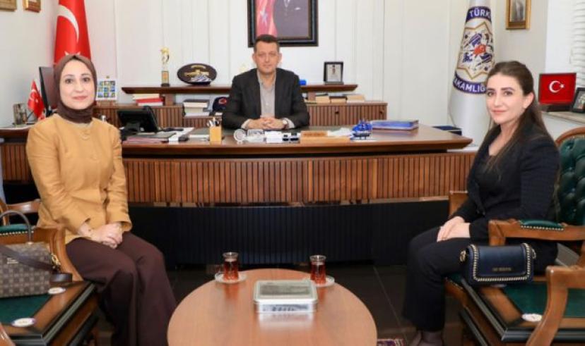 Alanya sosyal hizmetler yöneticilerinden Kaymakam Ürkmezer’e ziyaret
