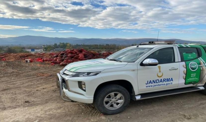 Amasya’da çevre kirliliğine jandarmadan operasyon