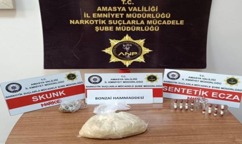 Amasya’da rekor uyuşturucu operasyonu: 61 Milyon TL’lik madde ele geçirildi