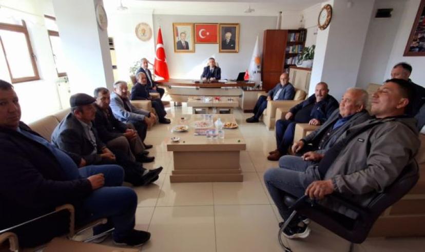 Beypazarı Muhtarlar Derneği Başkanından, AK Parti İlçe Başkanına hayırlı olsun ziyareti