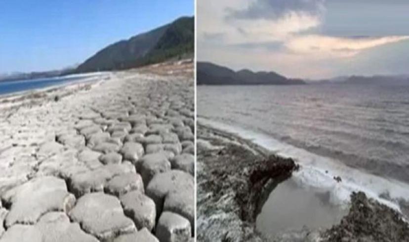 Burdur Salda gölü’nde su çekilmesi devam ediyor