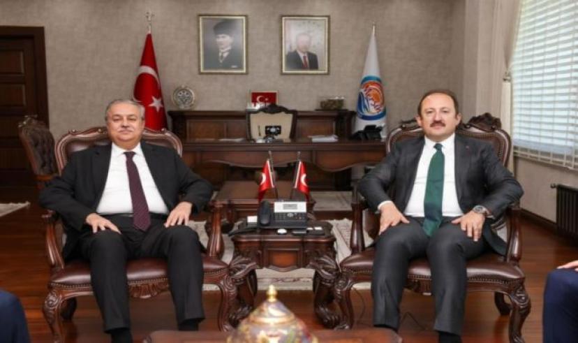 Emekli Vali Su’dan, Vali Pehlivan’a ziyaret