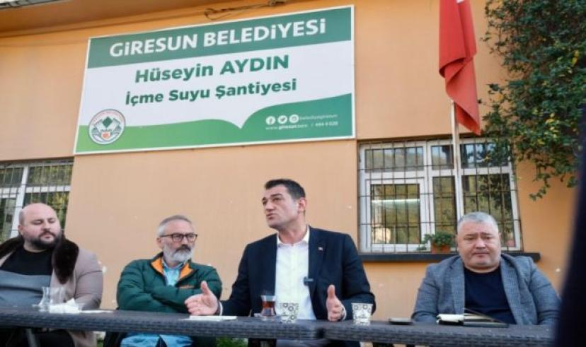 Giresun Belediye Başkanı Fuat Köse personelini sahada ziyaret etti