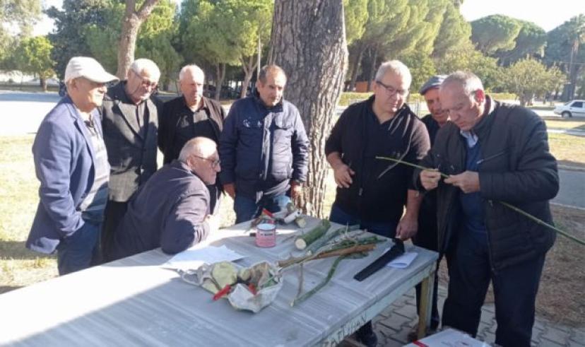 Isparta köylerindeki çiftçilere teknik inceleme gezisi