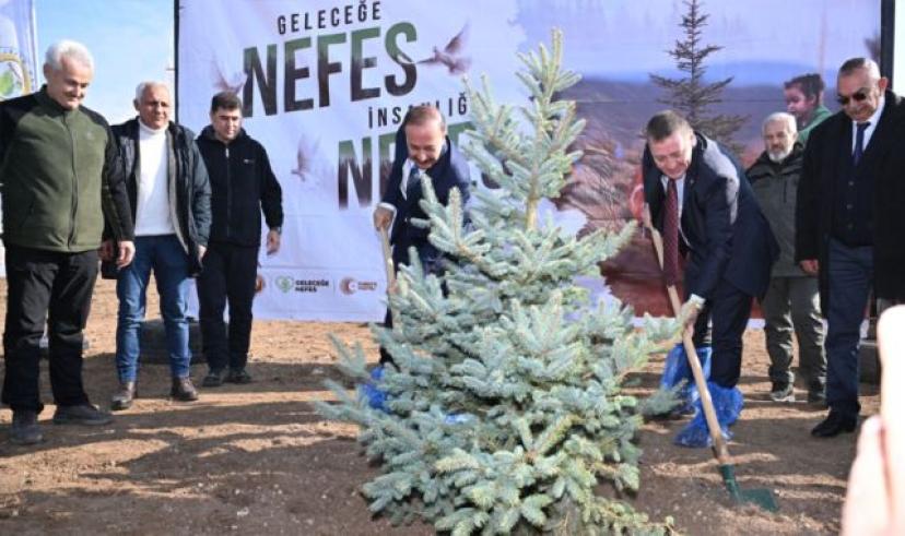 Isparta’da 9 bin fidan toprakla buluştu