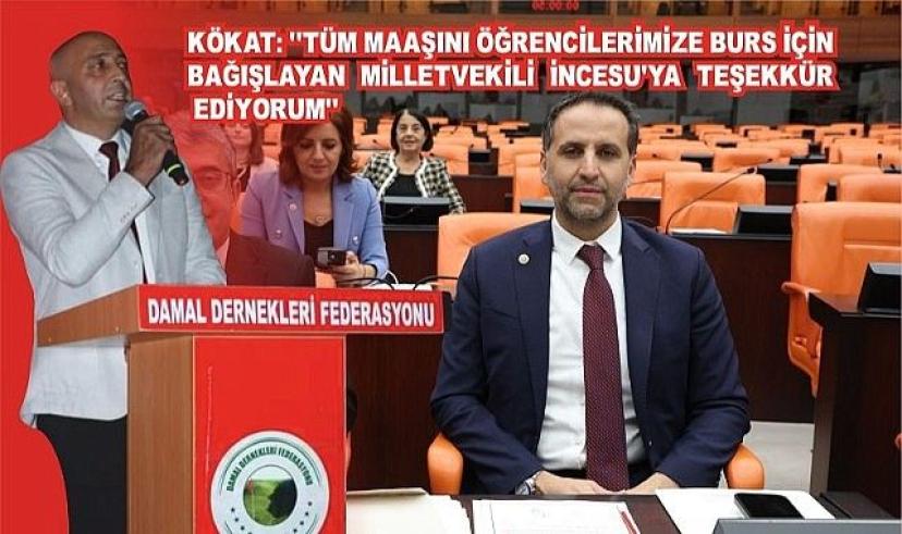 Vekil İncesu’nun, Milletvekili maaşını öğrencilere bağışladığı ortaya çıktı