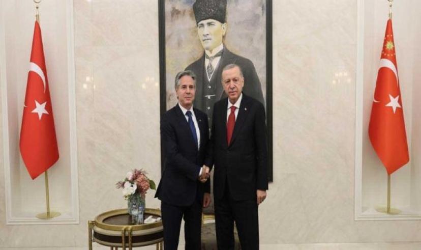Cumhurbaşkanı Erdoğan, Blinken ile Esenboğa’da görüştü
