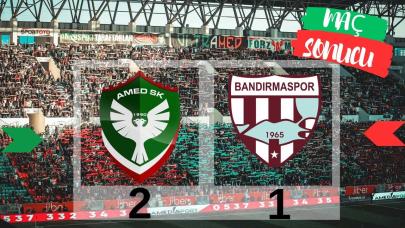 Amed SK, Bandırmaspor’u 2-1 mağlup etti: 4 maç sonra kazandı