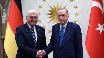 Cumhurbaşkanı Erdoğan'dan Steinmeier'le ortak basın toplantısında ateşkes vurgusu