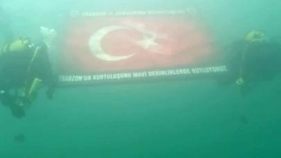 Trabzon’un Kurtuluşunu Mavi Derinliklerde Kutladı