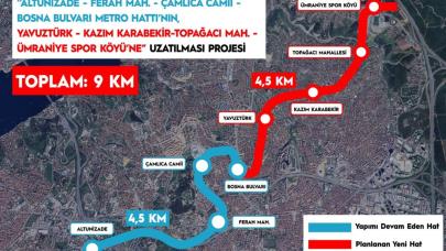 İstanbul'a 4..5 Km Yeni Metro Müjdesi