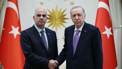 Cumhurbaşkanı Erdoğan, Alain Berset ile görüştü