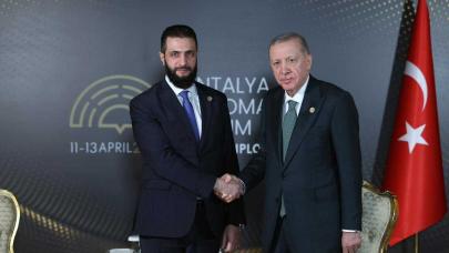 Cumhurbaşkanı Erdoğan, Antalya'da Suriye Cumhurbaşkanı Şara ile görüştü