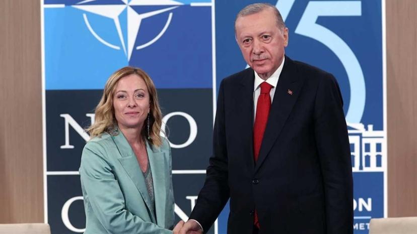 Cumhurbaşkanı Erdoğan ile İtalya Başbakanı Meloni arasında önemli görüşme