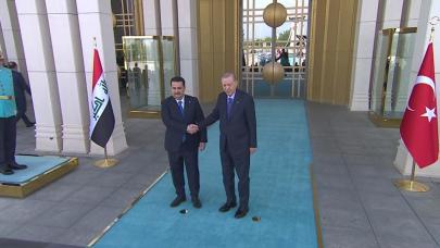 Cumhurbaşkanı Erdoğan, Irak Başbakanı Sudani’yi resmi törenle karşıladı