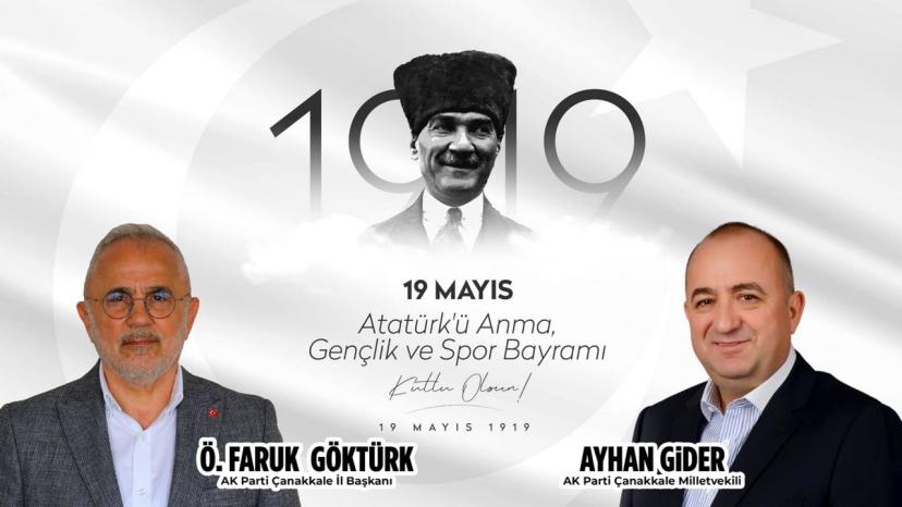 Milletvekili Ayhan Gider’den 19 Mayıs Mesajı: “Bu emaneti geleceğe taşımak en büyük sorumluluğumuz”