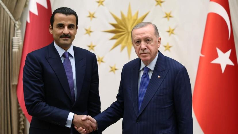 Cumhurbaşkanı Erdoğan ve Katar Emiri Şeyh Temim telefonda görüştü