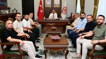 Isparta 32 spor kulübü'nden Vali Erin’e ziyaret