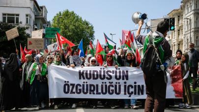 İstanbul, Filistin’in özgürlüğü için yürüdü