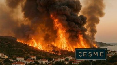 Çeşme’de orman yangını: İzmir-Çeşme kara yolu ulaşıma kapandı