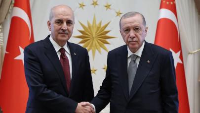 Erdoğan ve Kurtulmuş Beştepe'de bir araya geldi