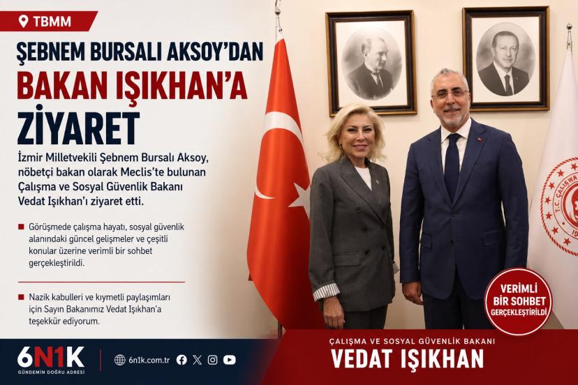 İzmir Milletvekili Şebnem Bursalı Aksoy’dan Bakan Işıkhan’a Ziyaret