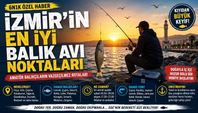 İzmir’in En İyi Balık Avı Noktaları Nereler? İşte Amatör Balıkçıların Vazgeçilmez Rotaları