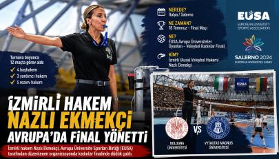 İzmirli Hakem Nazlı Ekmekçi Avrupa’da Final Yönetti