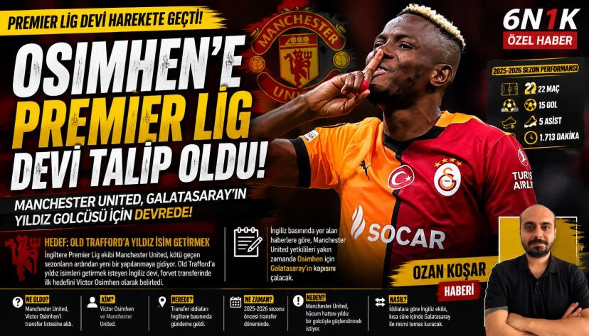 Osimhen’e Premier Lig Devi Talip Oldu