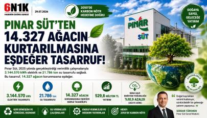 Pınar Süt’ten Çevreye Büyük Katkı
