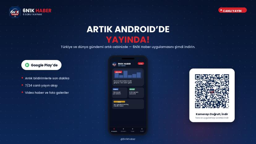 6N1K Haber Artık Mobil Telefonunda......