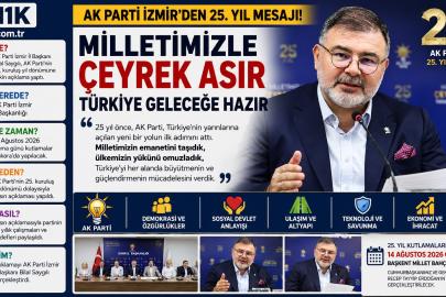AK Parti İzmir’den 25. yıl mesajı: “Milletimizle çeyrek asır, Türkiye geleceğe hazır”