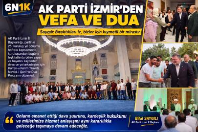 AK Parti İzmir’den vefat eden dava arkadaşlarına vefa