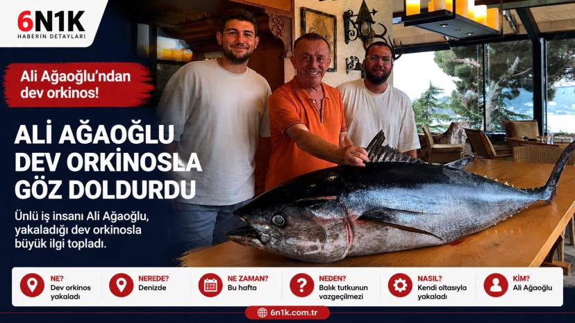 Ali Ağaoğlu Sığacık’ta 100 Kiloluk Dev Orkinos Yakaladı