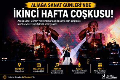 Aliağa Sanat Günleri’nde ikinci hafta Ebru Yaşar konseriyle tamamlandı
