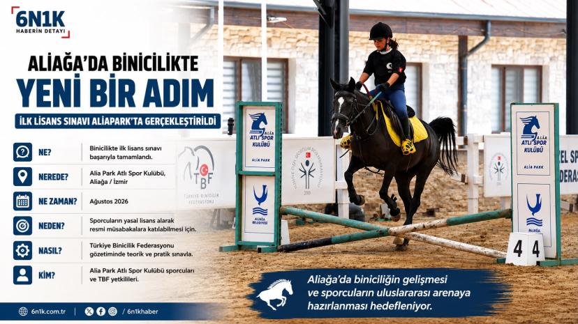 Aliağa’da Binicilik Sporunda İlk: 9 Sporcu Lisansını Aldı