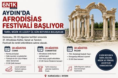 Aydın’da Afrodisias Festivali başlıyor: Üç gün boyunca tarih, müzik ve lezzet