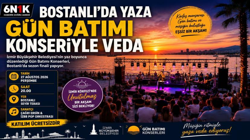 BOSTANLI’DA YAZA GÜN BATIMI KONSERİYLE VEDA