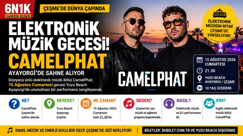 Çeşme’de Dünya Çapında Elektronik Müzik Gecesi: CamelPhat Ayayorgi’de