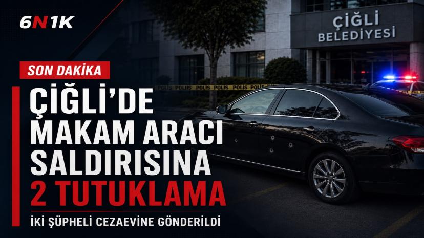 Çiğli’de makam aracı saldırısına iki tutuklama