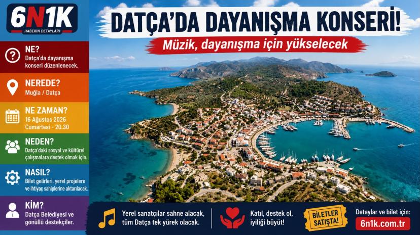 Datça’da Dayanışma Konseri: Geliri Afet Hazırlığı İçin Kullanılacak