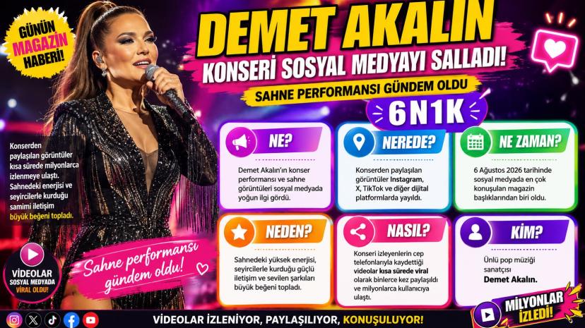 Demet Akalın’ın Sahne Performansı Sosyal Medyada Gündem Oldu