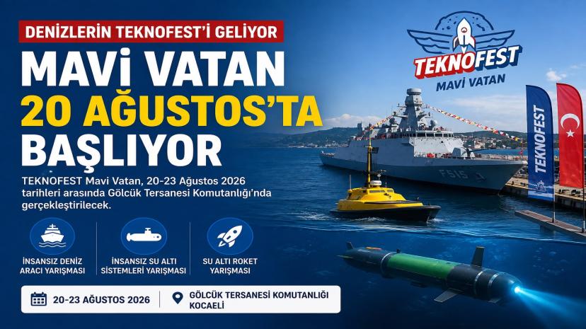 Denizlerin TEKNOFEST’i geliyor: Mavi Vatan 20 Ağustos’ta başlıyor